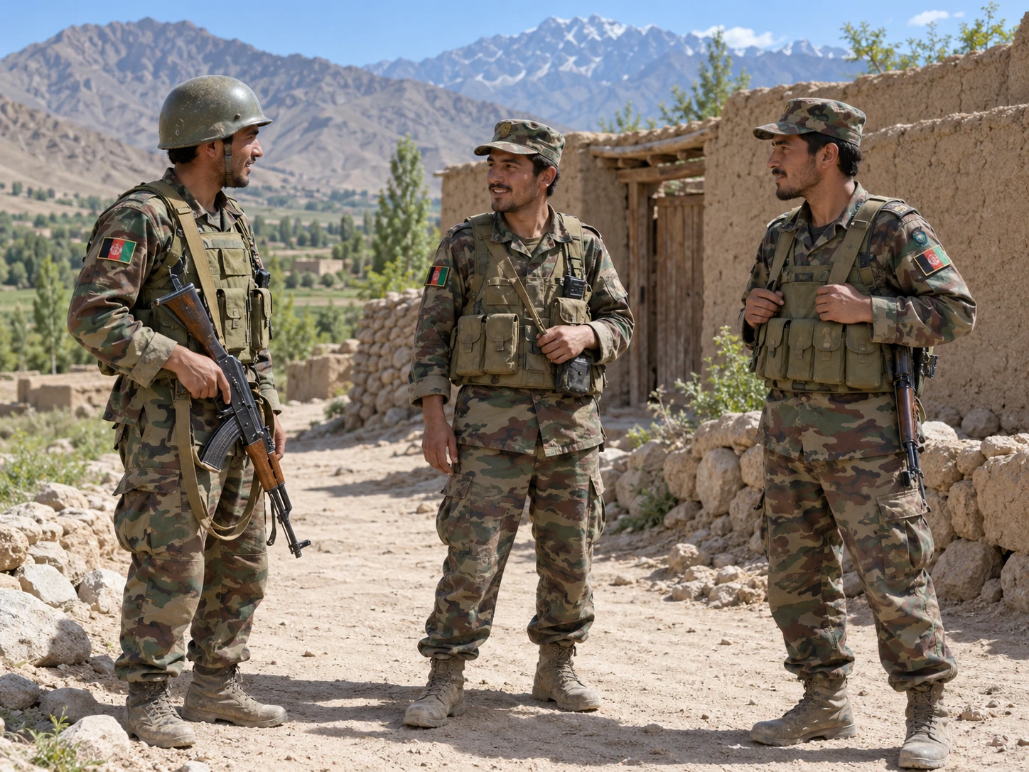 Afghan National Army in der Gruppe